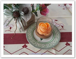 Panna cotta chocolat et clémentine