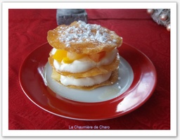 Mille-feuilles aux fruits exotiques