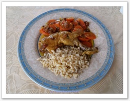 Tajine de poulet au sirop d'agave